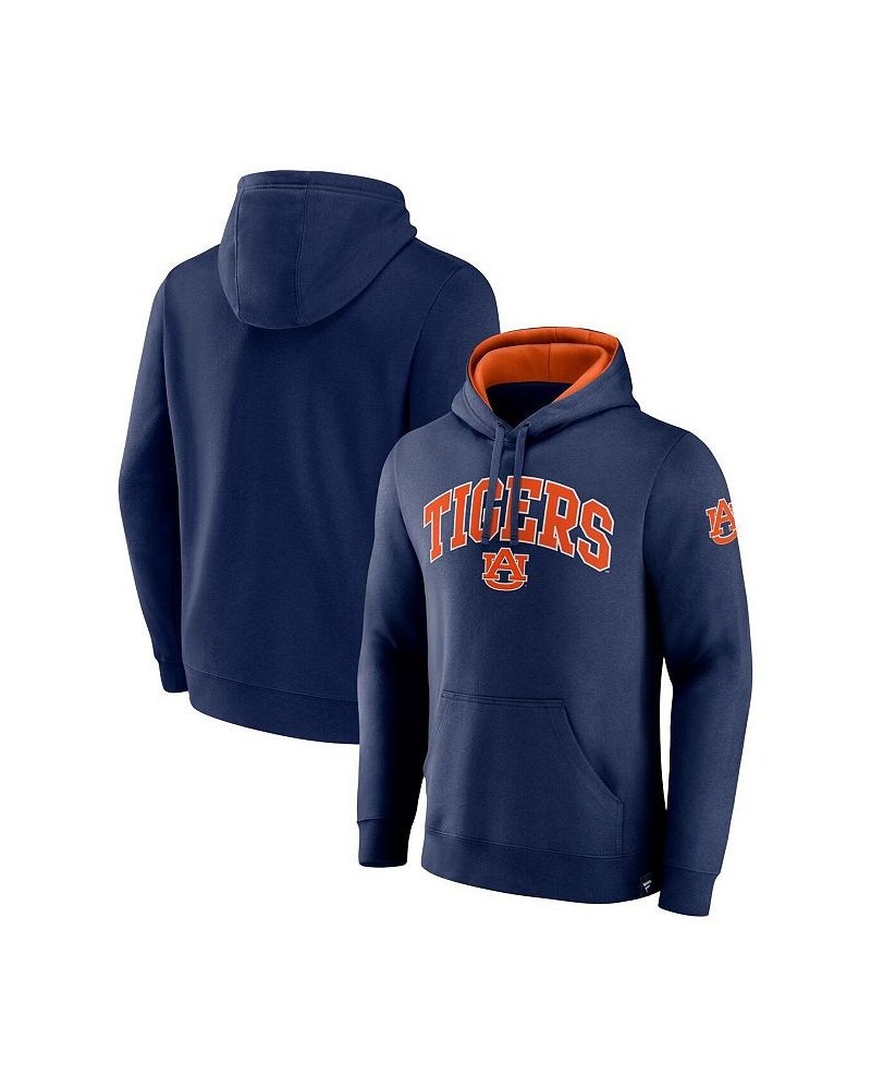 Men's Branded Navy Auburn Tigers Arch & Logo Tackle Twill Pullover Hoodie $26.40 Sweatshirt