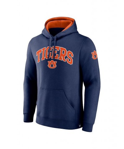 Men's Branded Navy Auburn Tigers Arch & Logo Tackle Twill Pullover Hoodie $26.40 Sweatshirt