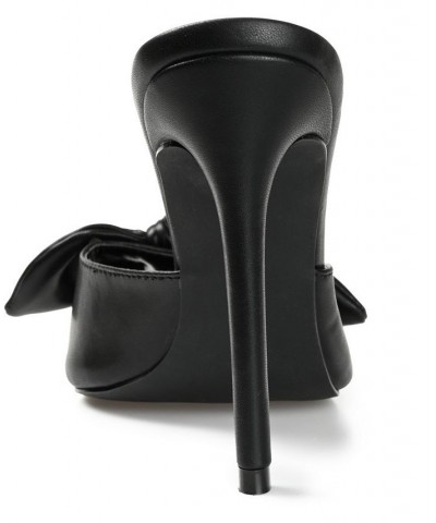 Women's Zelah Bow Stilettos Black $47.30 Shoes