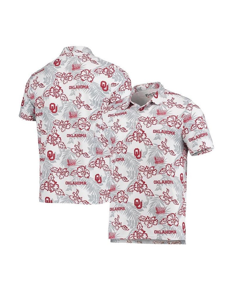 Men's White Oklahoma Sooners Performance Polo Shirt $45.00 Polo Shirts