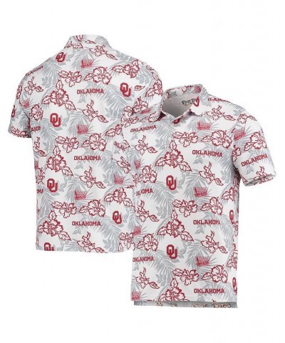 Men's White Oklahoma Sooners Performance Polo Shirt $45.00 Polo Shirts