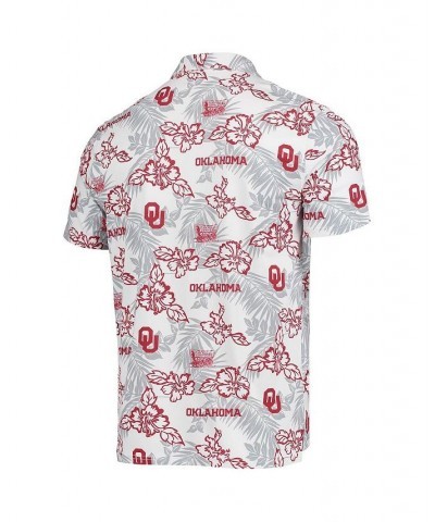 Men's White Oklahoma Sooners Performance Polo Shirt $45.00 Polo Shirts