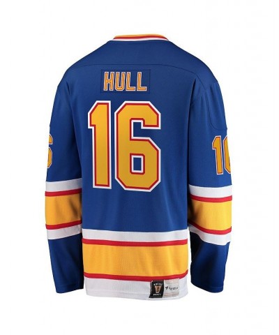 Men's Brett Hull Blue St. Louis Blues Premier Breakaway Retired Player Jersey $90.00 Jersey