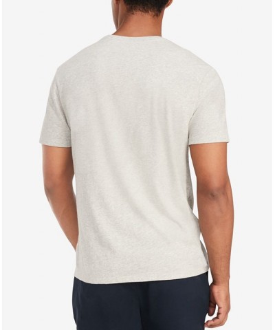 Men's Big & Tall Tommy Crew Neck Pocket T-Shirt Light Grey $24.18 T-Shirts