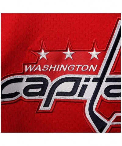 Men's Red Washington Capitals Logo AEROREADY Pullover Sweater $51.52 Sweaters