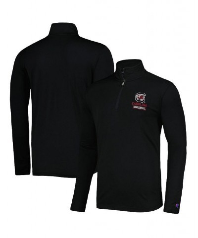 Men's Black South Carolina Gamecocks Textured Quarter-Zip Jacket $39.74 Jackets