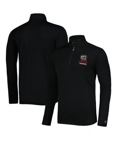 Men's Black South Carolina Gamecocks Textured Quarter-Zip Jacket $39.74 Jackets