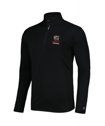 Men's Black South Carolina Gamecocks Textured Quarter-Zip Jacket $39.74 Jackets