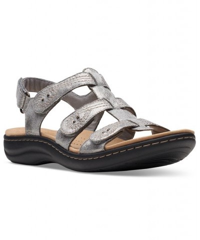 Women's Laurieann Vine Strappy Sport Sandals Gray $31.20 Shoes