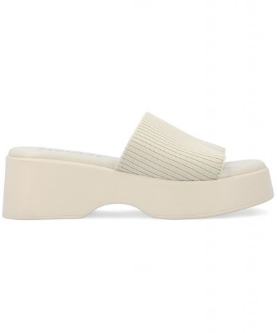 Women's Emani Knit Platform Sandals PD03 $48.00 Shoes