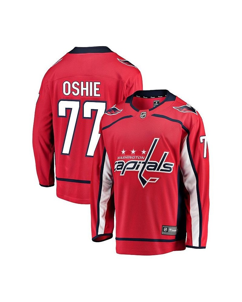 Men's TJ Oshie Red Washington Capitals Breakaway Player Jersey $75.85 Jersey