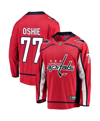 Men's TJ Oshie Red Washington Capitals Breakaway Player Jersey $75.85 Jersey