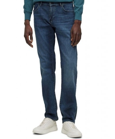 BOSS Men's Slim-Fit Lightweight Stretch Denim Jeans Blue $77.08 Jeans