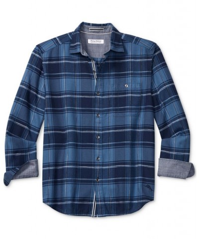 Men's Canyon Beach Riverside Plaid Shirt Blue $50.11 Shirts