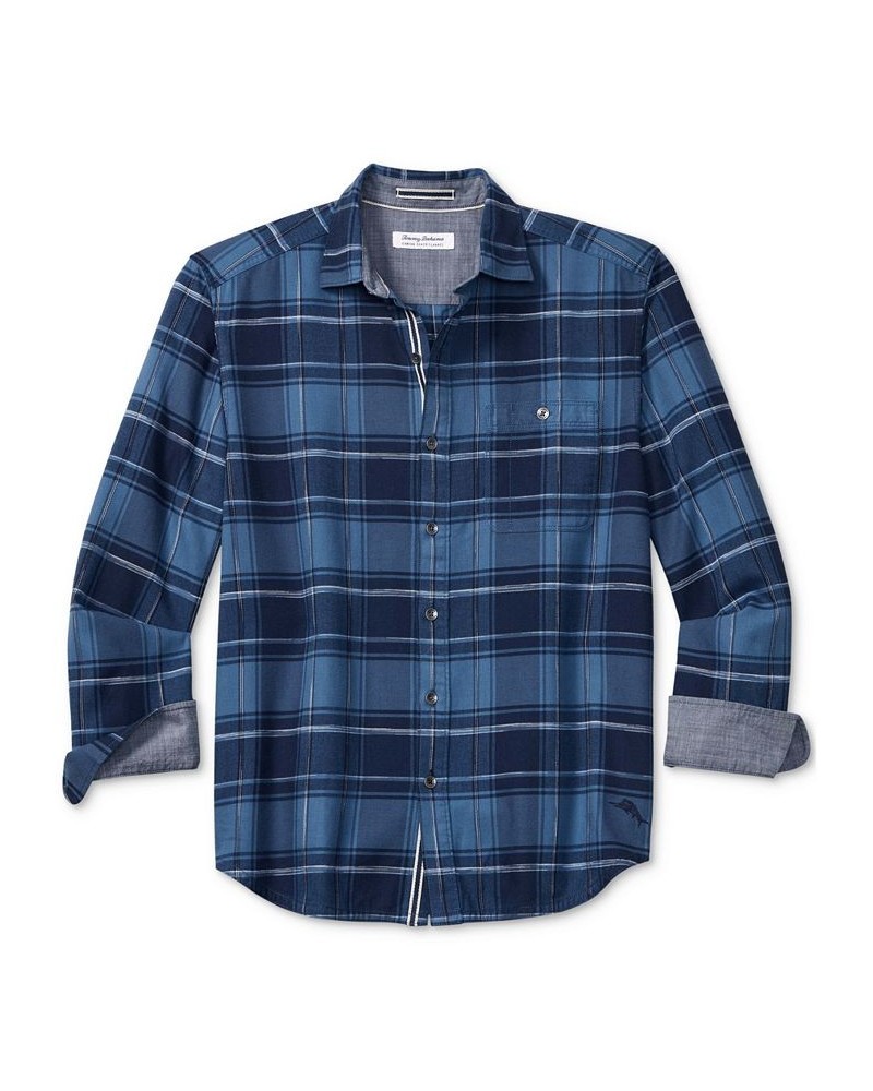 Men's Canyon Beach Riverside Plaid Shirt Blue $50.11 Shirts