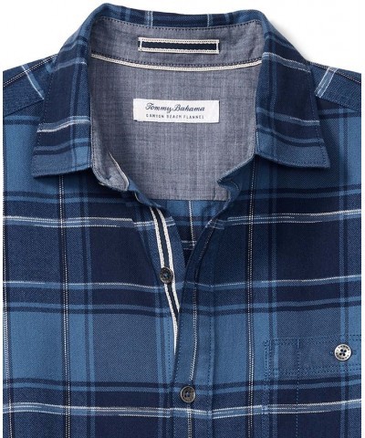 Men's Canyon Beach Riverside Plaid Shirt Blue $50.11 Shirts