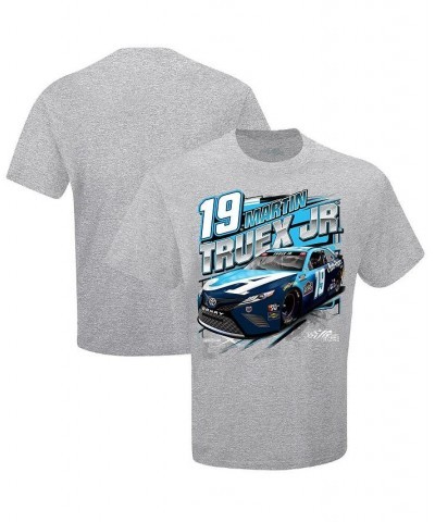 Men's Heather Gray Martin Truex Jr Qualifying T-shirt $14.35 T-Shirts