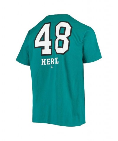 Men's Branded Tomas Hertl Teal San Jose Sharks Underdog Name and Number T-shirt $17.16 T-Shirts