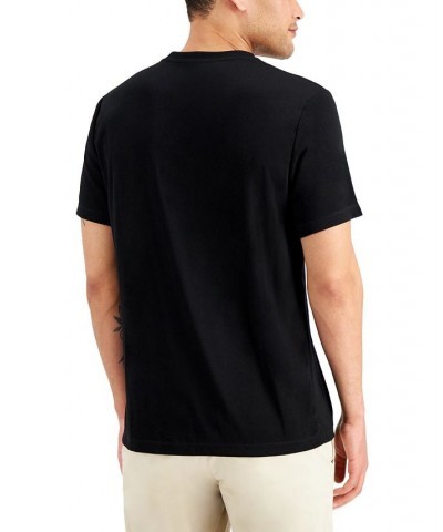 Men's Solid Henley Black $10.39 T-Shirts