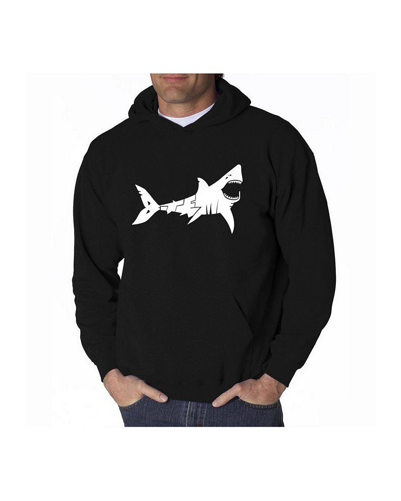 Men's Word Art Hooded Sweatshirt - Bite Me Black $34.19 Sweatshirt