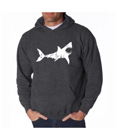 Men's Word Art Hooded Sweatshirt - Bite Me Black $34.19 Sweatshirt