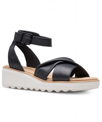 Women's Jillian Bella Ankle-Strap Platform Sandals Black $49.35 Shoes