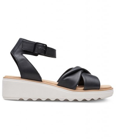 Women's Jillian Bella Ankle-Strap Platform Sandals Black $49.35 Shoes