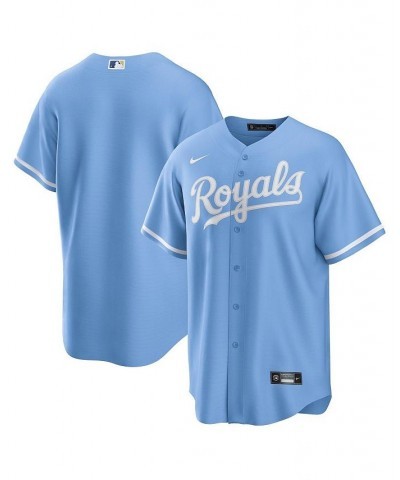 Men's Light Blue Kansas City Royals Alternate Replica Team Logo Jersey $62.50 Jersey