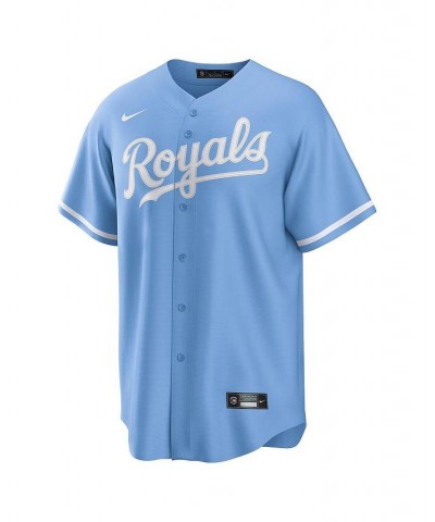 Men's Light Blue Kansas City Royals Alternate Replica Team Logo Jersey $62.50 Jersey