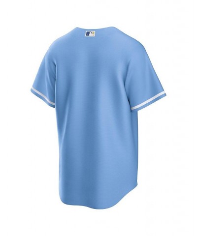 Men's Light Blue Kansas City Royals Alternate Replica Team Logo Jersey $62.50 Jersey