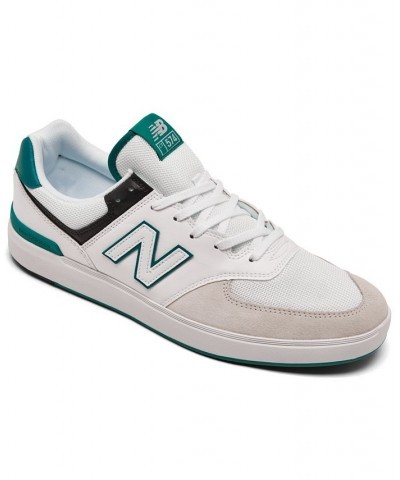 Men's CT574 Casual Sneakers White $45.60 Shoes