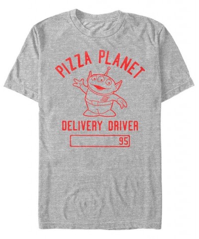 Disney Pixar Men's Toy Story Pizza Planet Delivery Driver, Short Sleeve T-Shirt Gray $19.24 T-Shirts