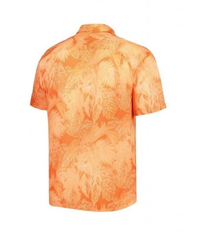 Men's Orange San Francisco Giants Bahama Coast Luminescent Fronds IslandZone Button-Up Camp Shirt $54.25 Shirts