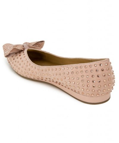 Lucie Jewel Bow Ballet Flats Tan/Beige $40.05 Shoes