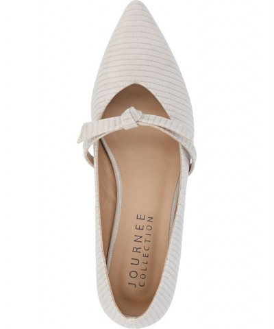 Women's Cait Flat Tan/Beige $48.59 Shoes