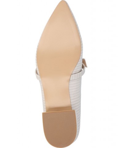 Women's Cait Flat Tan/Beige $48.59 Shoes