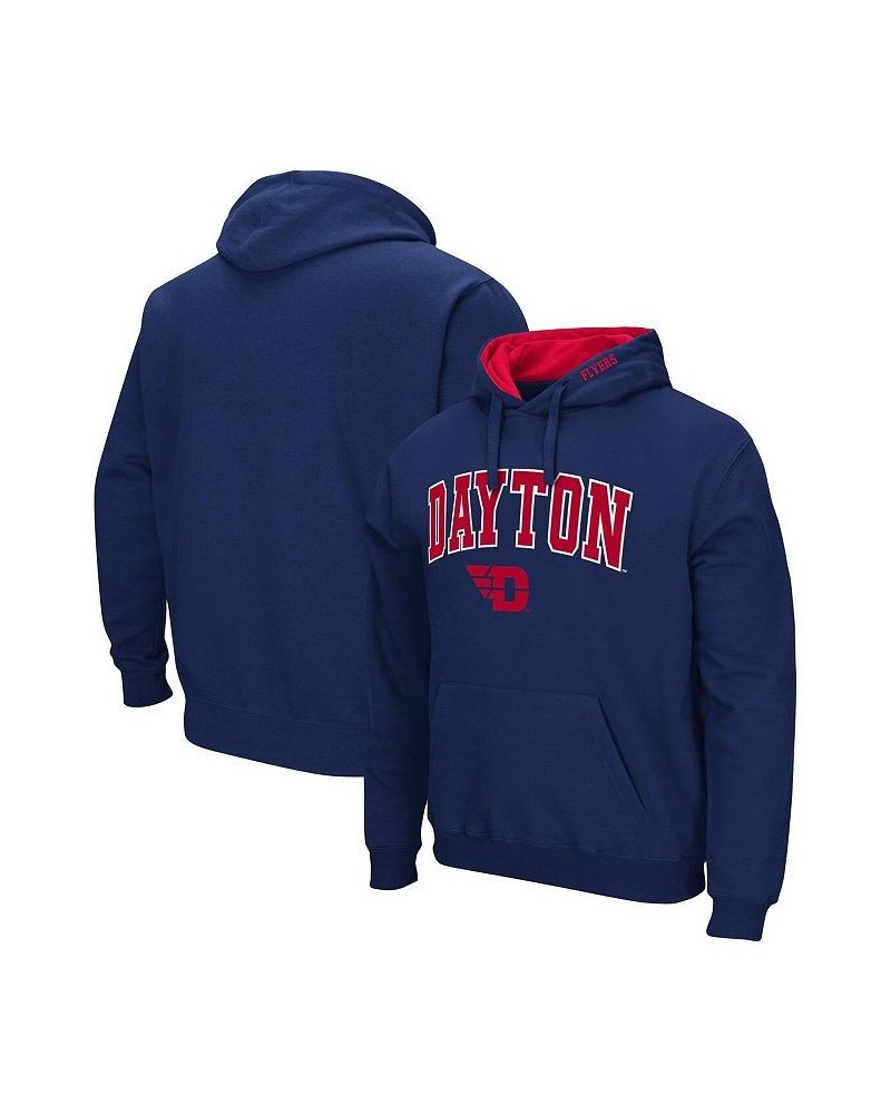 Men's Navy Dayton Flyers Arch and Logo Pullover Hoodie $18.92 Sweatshirt