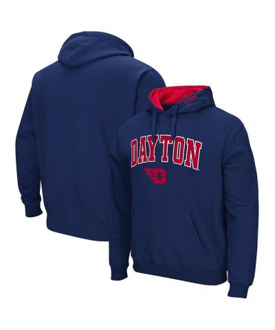 Men's Navy Dayton Flyers Arch and Logo Pullover Hoodie $18.92 Sweatshirt