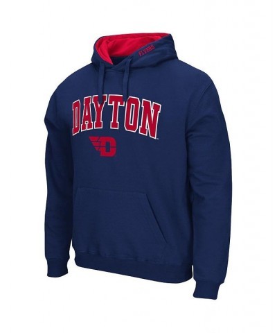 Men's Navy Dayton Flyers Arch and Logo Pullover Hoodie $18.92 Sweatshirt