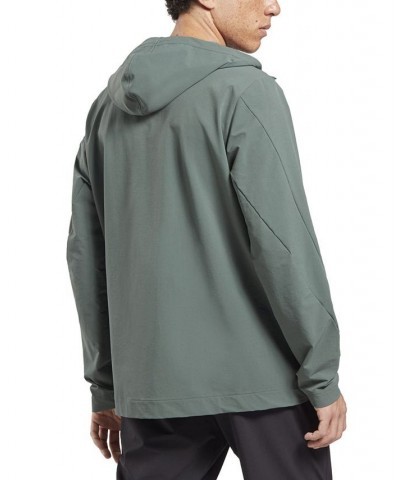 Men's Performance Woven Zip-Up Track Jacket Green $39.60 Jackets