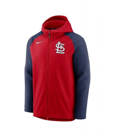 Men's Red, Navy St. Louis Cardinals Authentic Collection Performance Raglan Full-Zip Hoodie $44.29 Sweatshirt