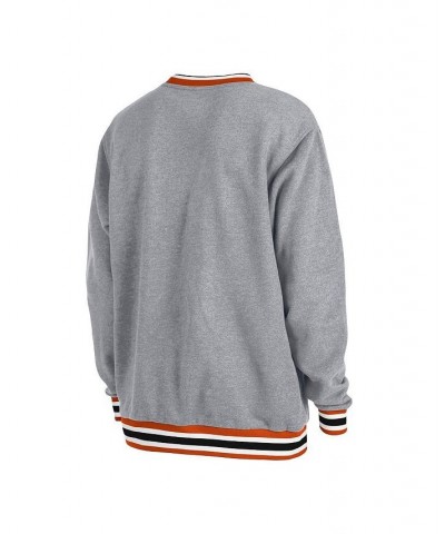 Men's Heather Gray San Francisco Giants Throwback Classic Pullover Sweatshirt $41.40 Sweatshirt