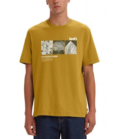 Men's Relaxed Fit Photosynthesis Logo Graphic T-Shirt Gold $18.89 T-Shirts