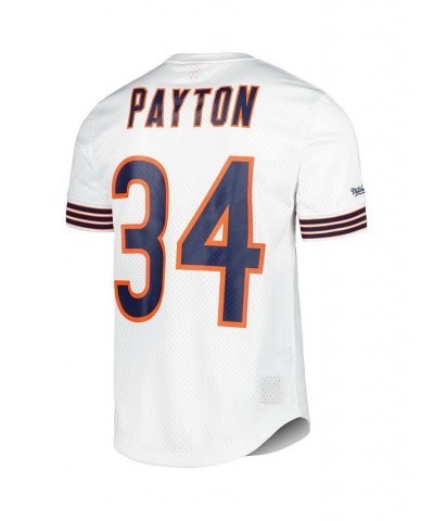 Men's Walter Payton White Chicago Bears Retired Player Name and Number Mesh Top $55.00 Jersey