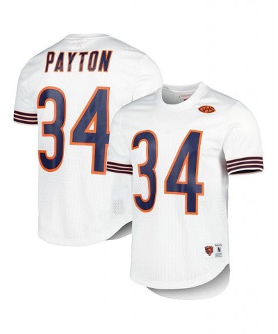 Men's Walter Payton White Chicago Bears Retired Player Name and Number Mesh Top $55.00 Jersey