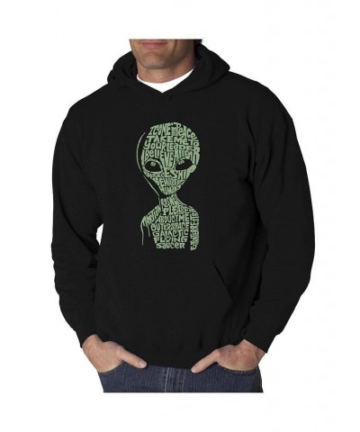 Men's Word Art Hoodie - Area 51 Black $33.59 Sweatshirt