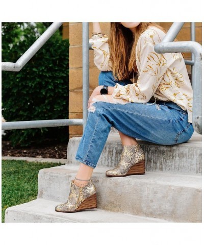 Women's Glam Wedge Bootie Multi $36.30 Shoes