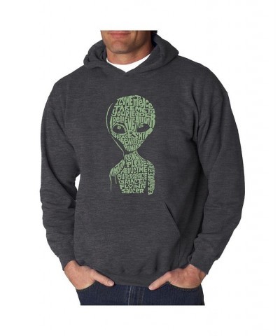 Men's Word Art Hoodie - Area 51 Black $33.59 Sweatshirt