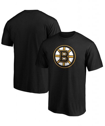 Men's Black Boston Bruins Team Primary Logo T-shirt $16.11 T-Shirts