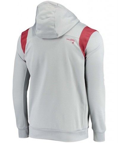 Men's Gray Washington State Cougars 2021 Sideline Performance Full-Zip Hoodie $36.96 Sweatshirt